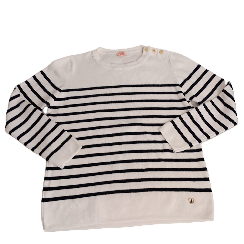 Armor Lux Breton Fisherman Sweater Womens XL